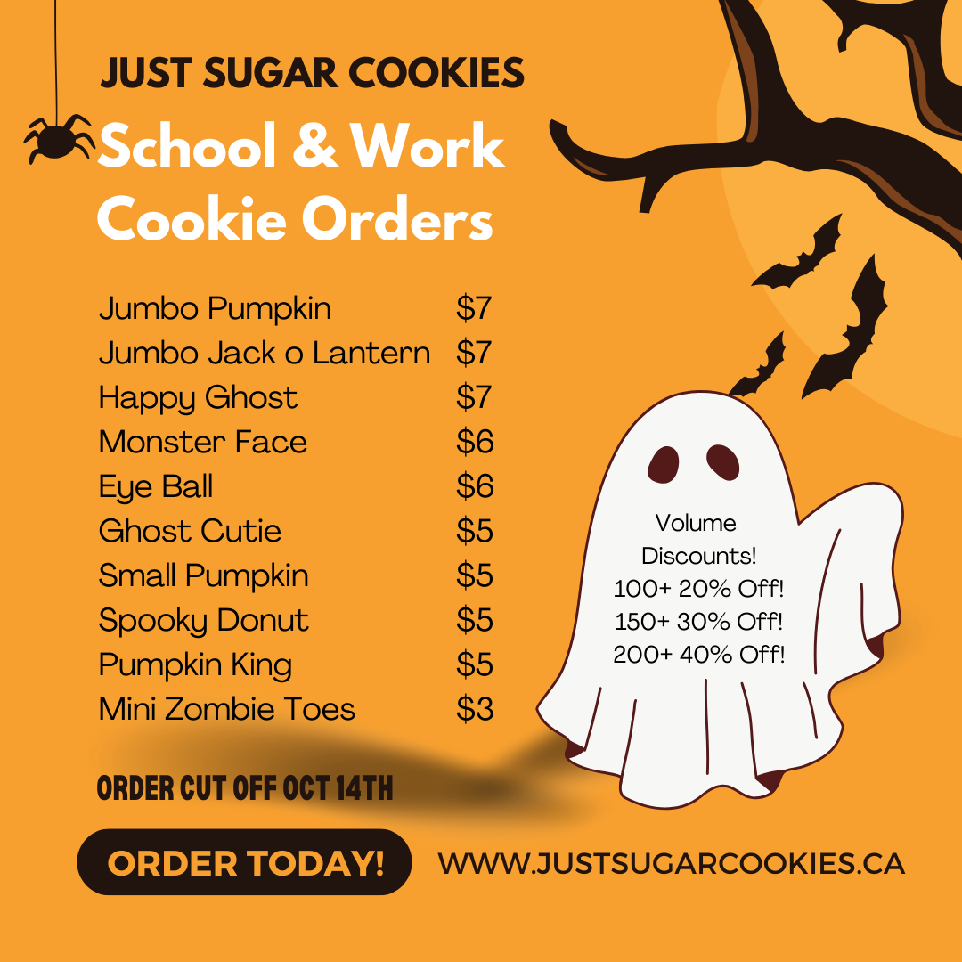 Halloween School & Work Orders - Cut Off October 14th