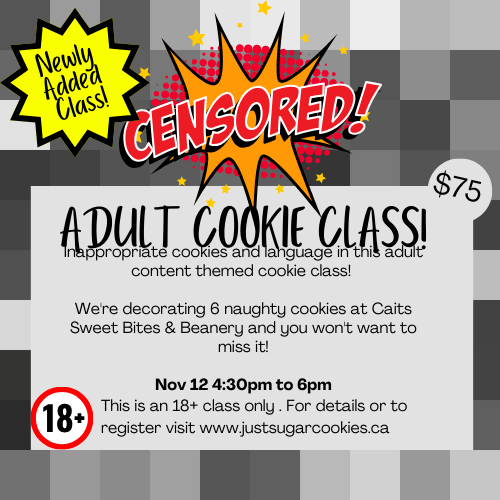 Nov 12 Adult Only Cookie Decorating Class