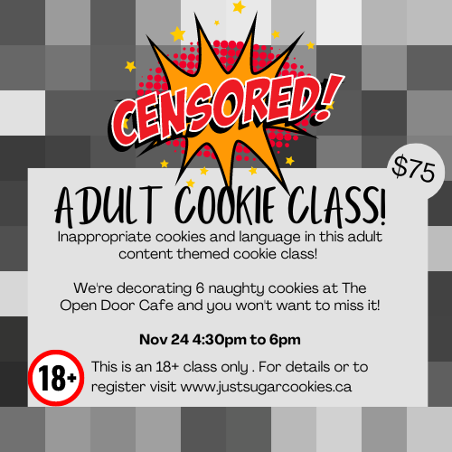 Nov 24 Adult Only Cookie Decorating Class